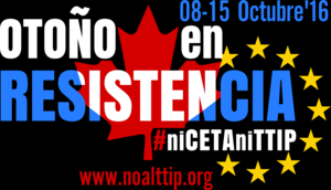 15 octubre Manifestación No al CETA TTIP