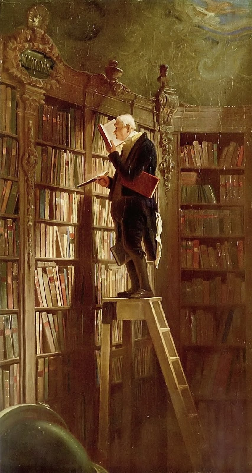 Spitzweg, The Bookworm, 1850
