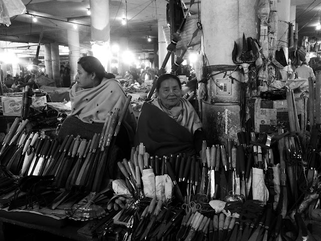 Capturing her smile during a retake :) at Khwairamband Bazar | Manipur, India -- January 2017 Khwairamband Bazar, Manipur, Imphal, northeast, women, market, bazar