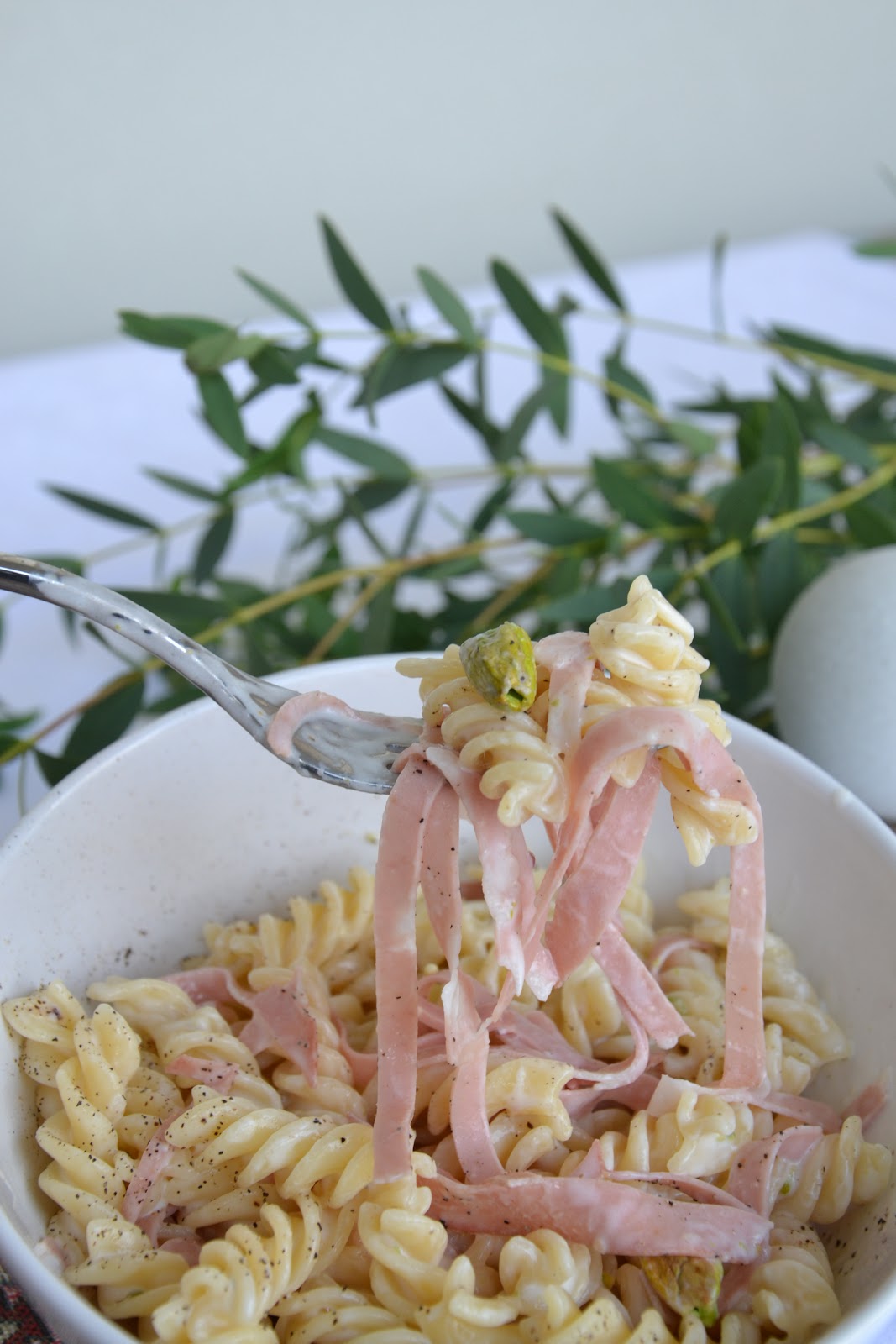la mamma pasticciona fusilli last minute con mortadella e pistacchi
