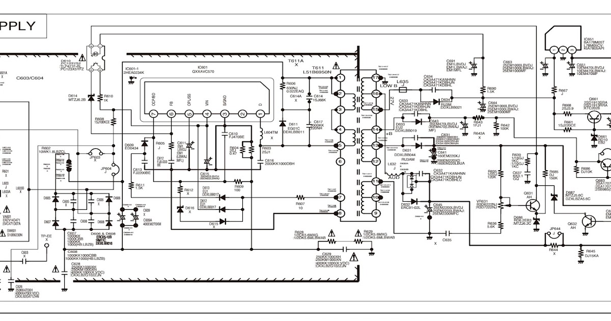 Sanyo C29LF41 CRT TV circuit diagram