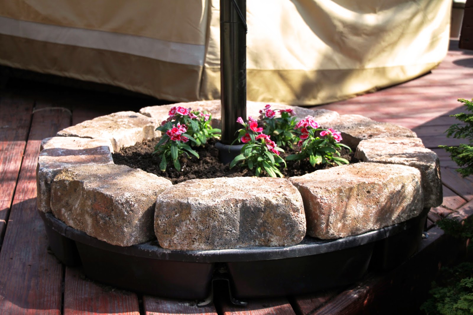 The Orange Door Umbrella Stand Flower Bed