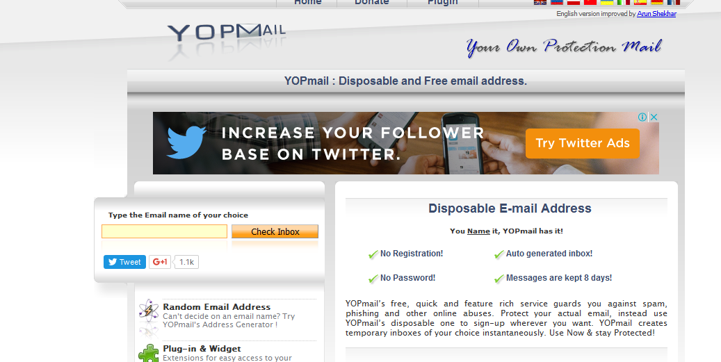Temporary email address - Tricks by R@jdeep