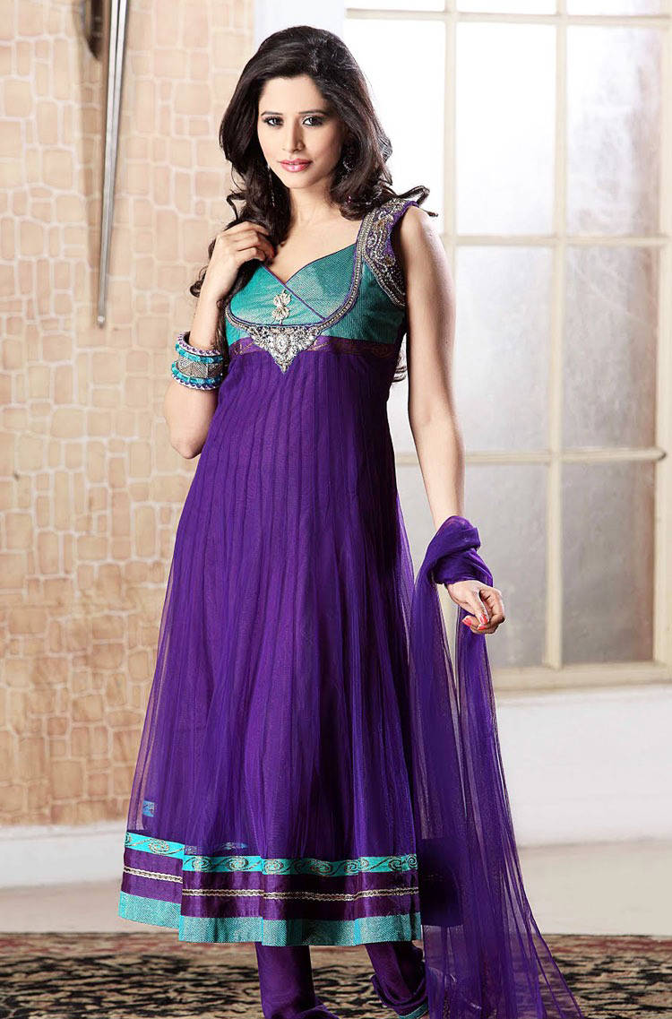 funky-vintagetees: Churidar Salwar Kameez Frock - Designer Collection