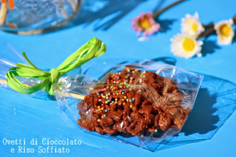 ovetti di cioccolato e riso soffiato