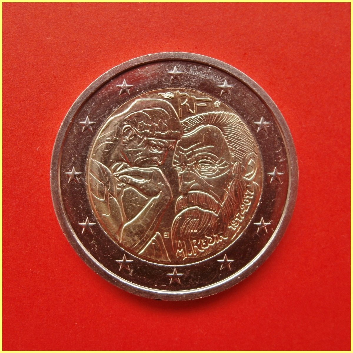 Monedas Y Mundo 2 Euros Francia 2017 Auguste Rodin