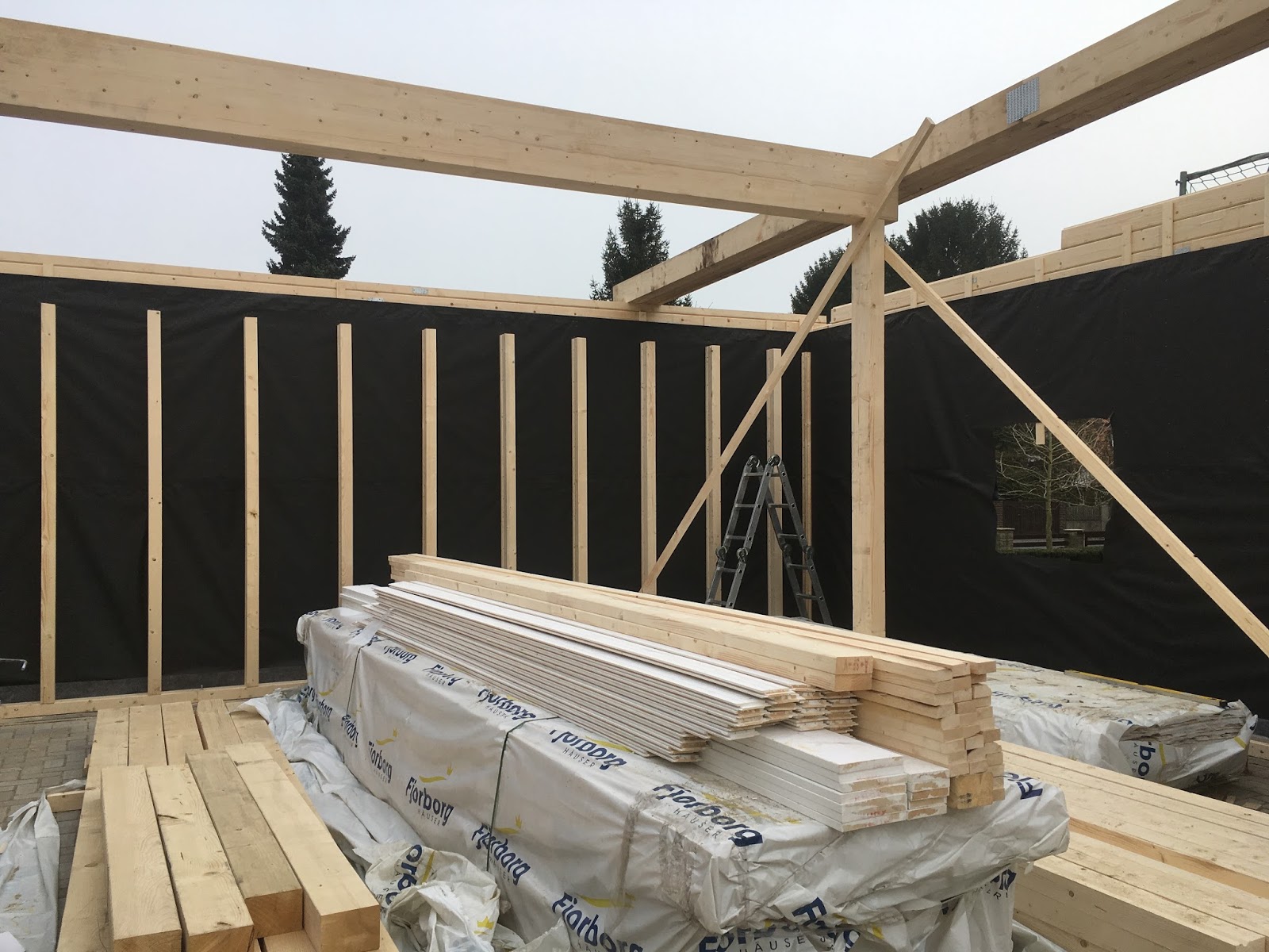 Sarah und Heiko´s Baublog: Garagenaufbau Teil 2