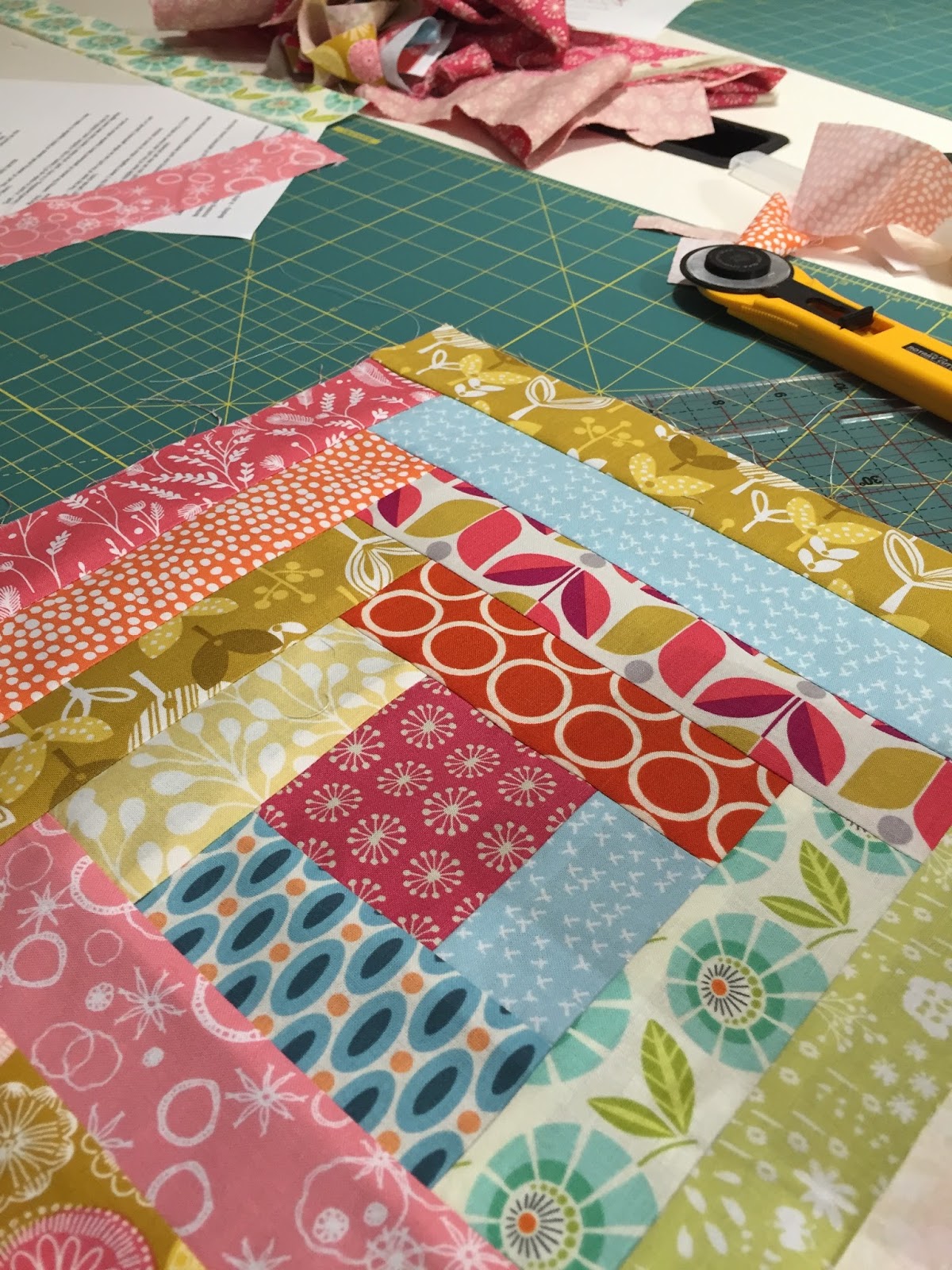 Doris & Hazel Log cabin patchwork