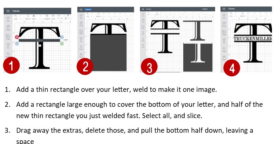 Fields Of Heather: Quick Tip - How To Make A Split Monogram (And Where ...
