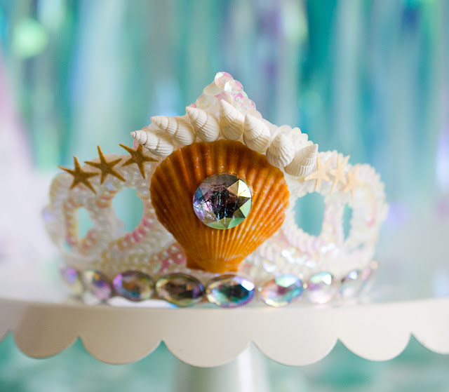 oriental trading mermaid crown starfish gems seashells