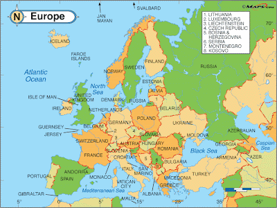 Europa Mapa Regional