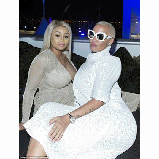 Pregnant Blac Chyna display her massive cleavage at Cannes Lions festival