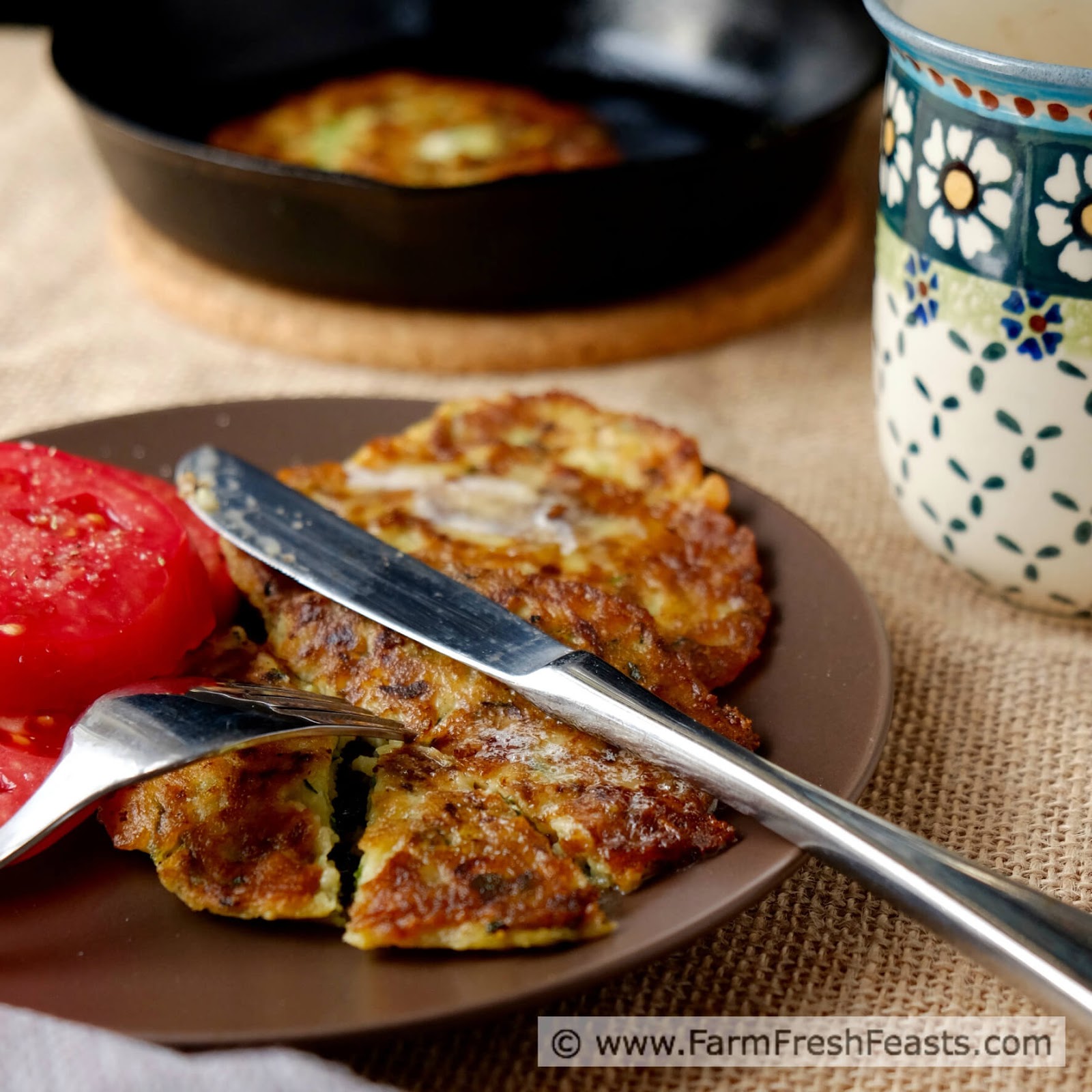 Farm Fresh Feasts Zucchini Pancakes for Breakfast, Lunch or Dinner