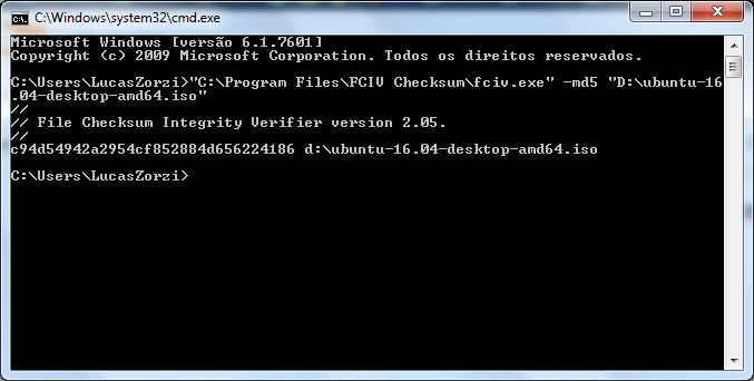 Repositório CentralComo checar o hash (MD5 ou SHA1) de um arquivo Windows e Linux