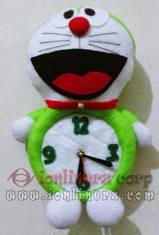 Jam Dinding Flanel Karakter Kartun Boneka Doraemon Jam Dinding Flanel Karakter Kartun Boneka Doraemon