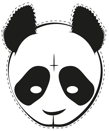DIY : Cro | Die Panda Maske zum Ausdrucken und aufziehen oder and die Wand hängen