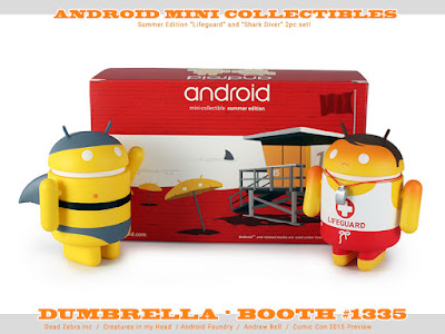 San Diego Comic-Con 2015 Exclusive Summer Edition Android 2 Piece Box Set by Andrew Bell - Lifeguard & Shark Diver
