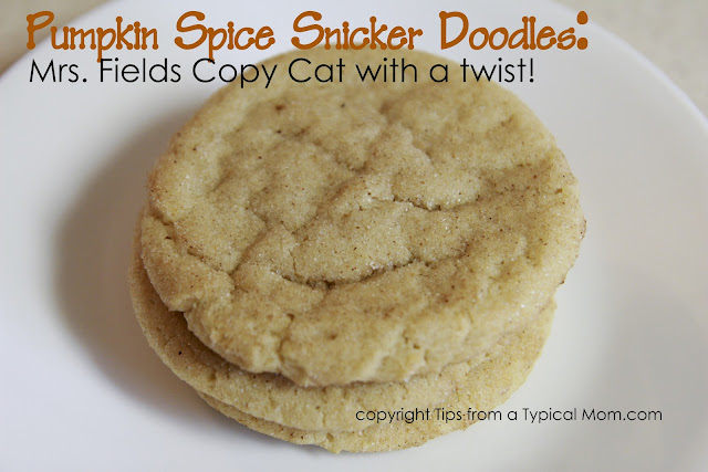 Pumpkin Spice Snicker Doodles: Mrs. Fields Copy Cat Recipe with a~ TWIST!