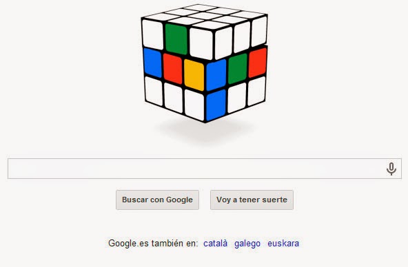 40º Aniversario del cubo de Rubik Doodle Google