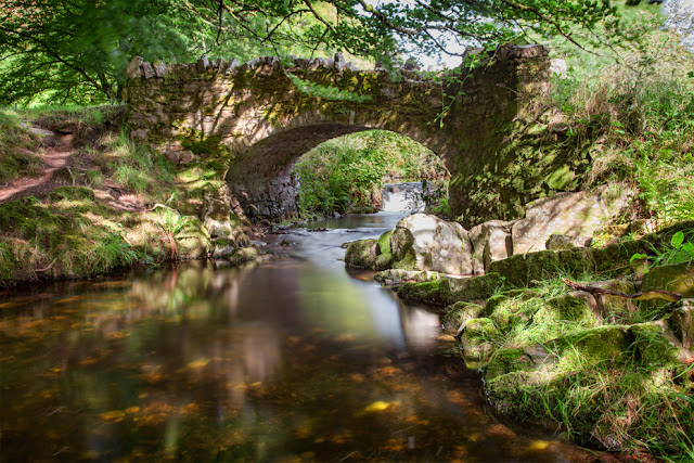 Robbers Bridge in the Doon Valley in Exmoor by Martyn Ferry Photography