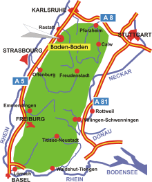 Baden-Baden Straßburg Maps 