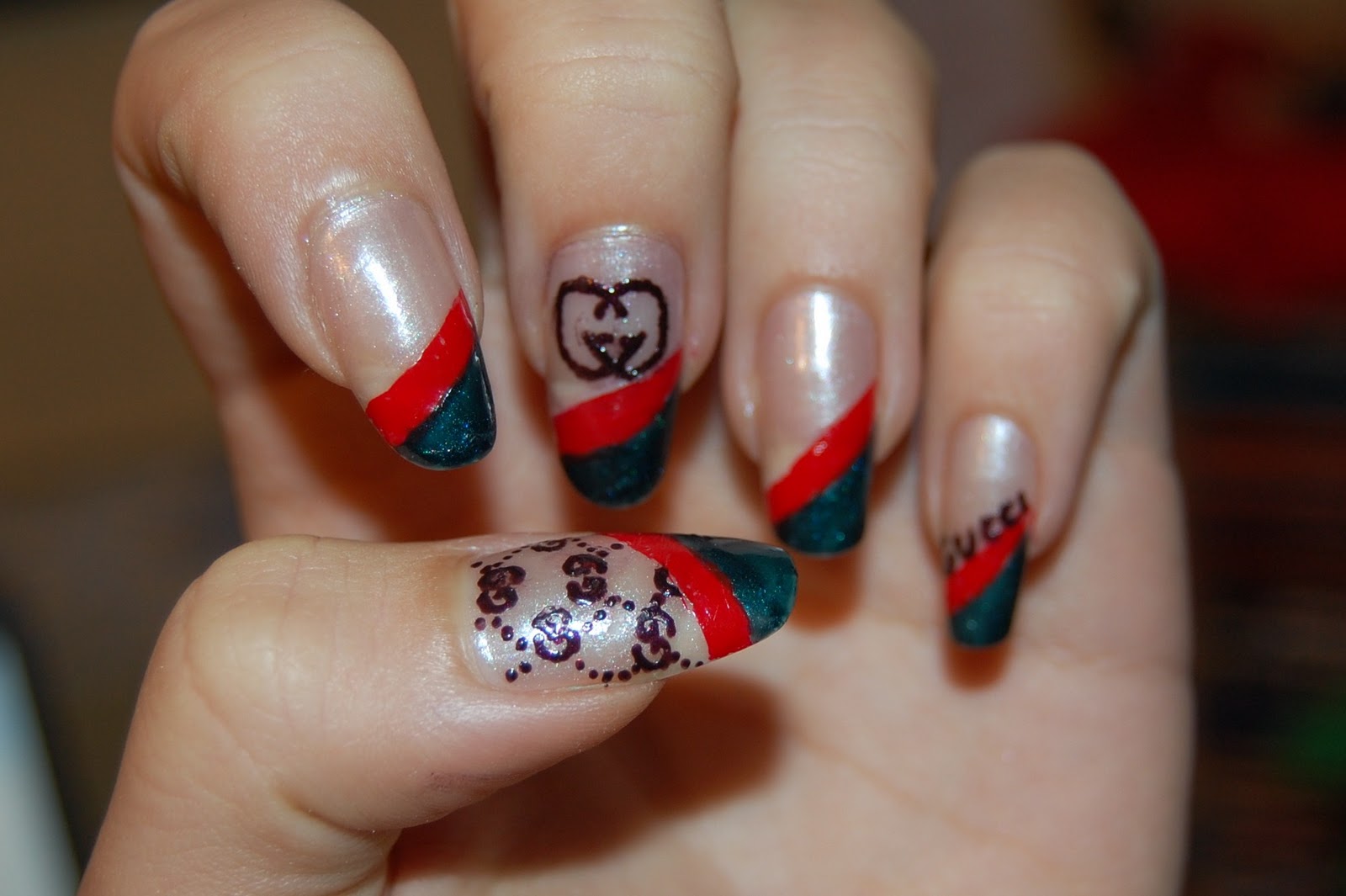 gucci nail art decals