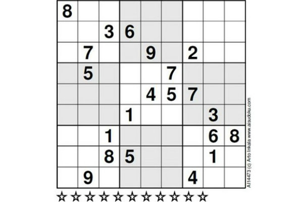 Sudoku muito difícil – Para verdadeiros profissionais