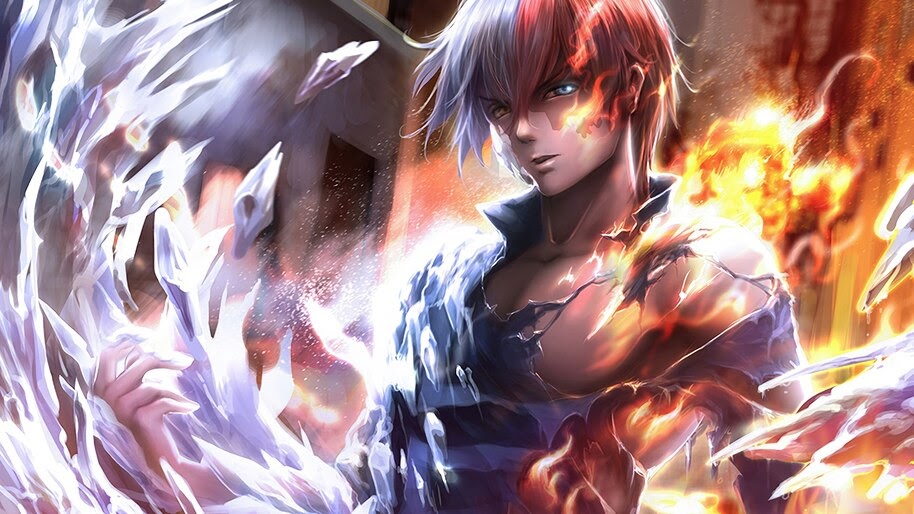 Shoto Todoroki Fire Ice My Hero Academia 4k 5384 Wallpaper