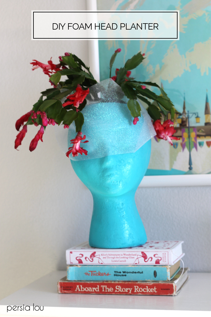 DIY Foam Head Planter