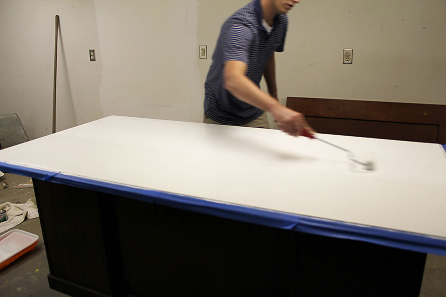 Remodelaholic Dry Erase Painted Desk