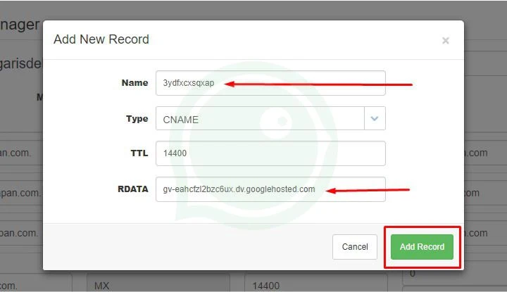 Setting CNAME pada Manage DNS domain Exabytes .com ke Blogspot