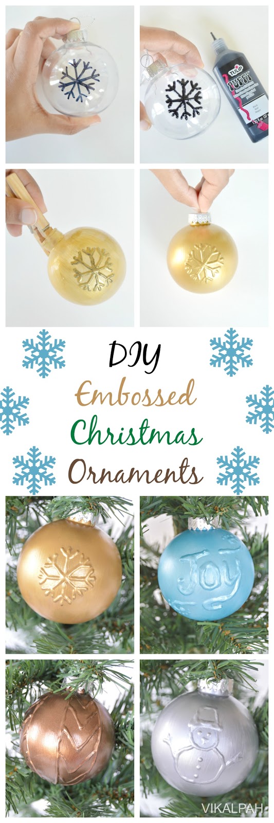 Vikalpah DIY Embossed Christmas Ornaments
