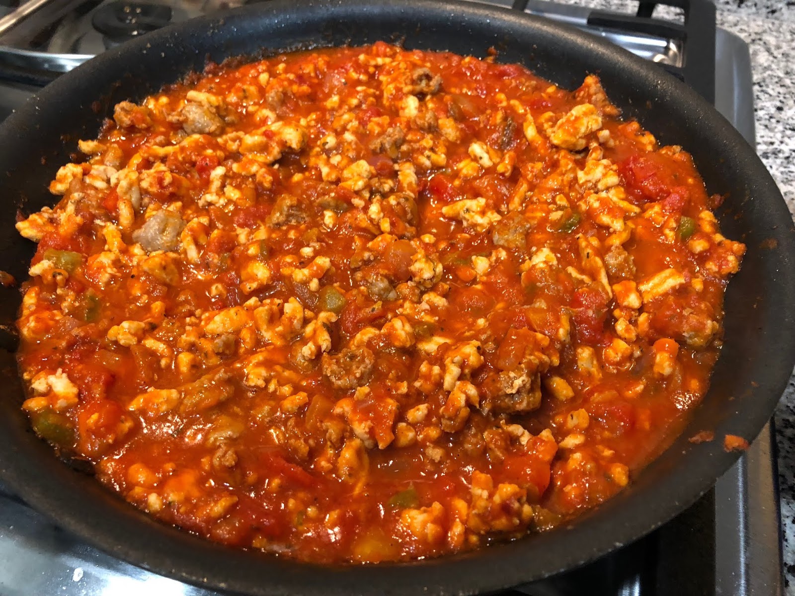 Cooking with Joanna Low Carb Turkey Meat Sauce with Zucchini Noodles