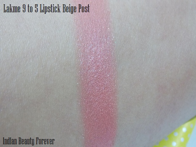 Lakme 9 to 5 Lipstick Beige Post Review price shades