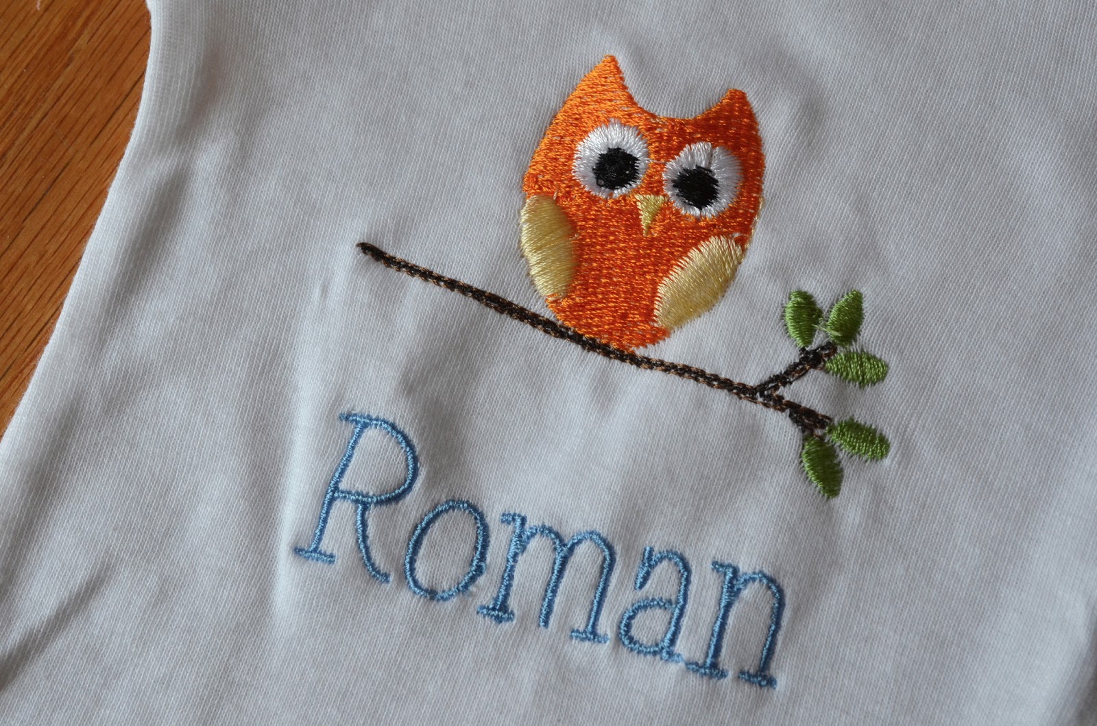 Baby Onesie – Woodland Animal Romper with Embroidery & Petal Collar