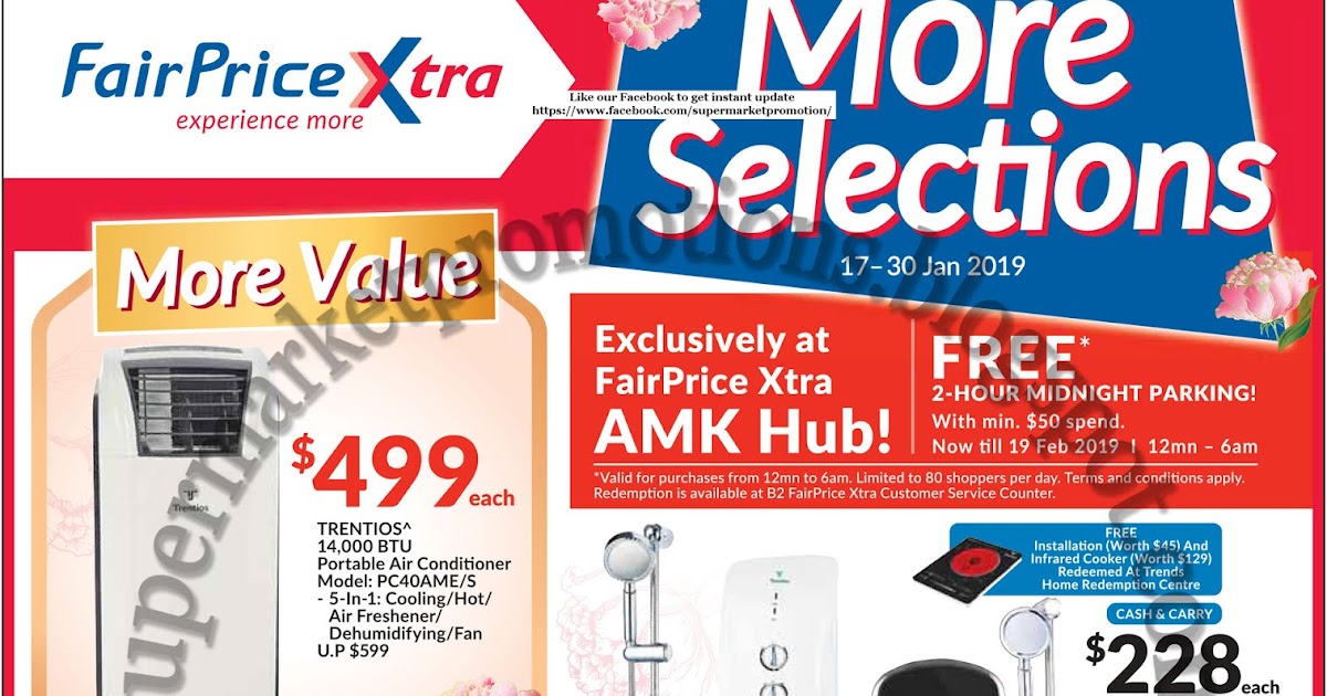 NTUC FairPrice Xtra Aircon & Heater Fair 17 30 January 2019 Supermarket Promotions