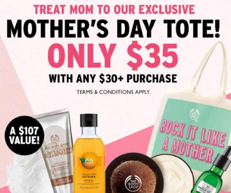 The Body Shop Mother's Day Tote Promo