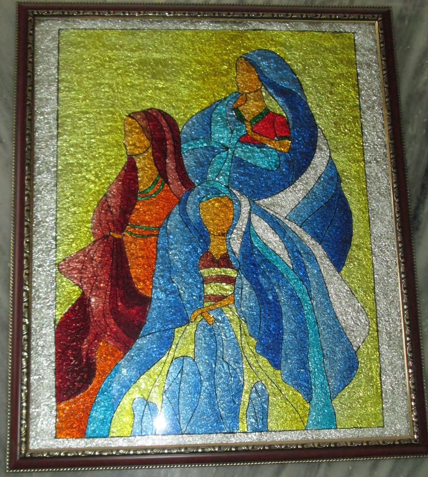 Glass Painting Love of beauty is taste. The creation of beauty is art.