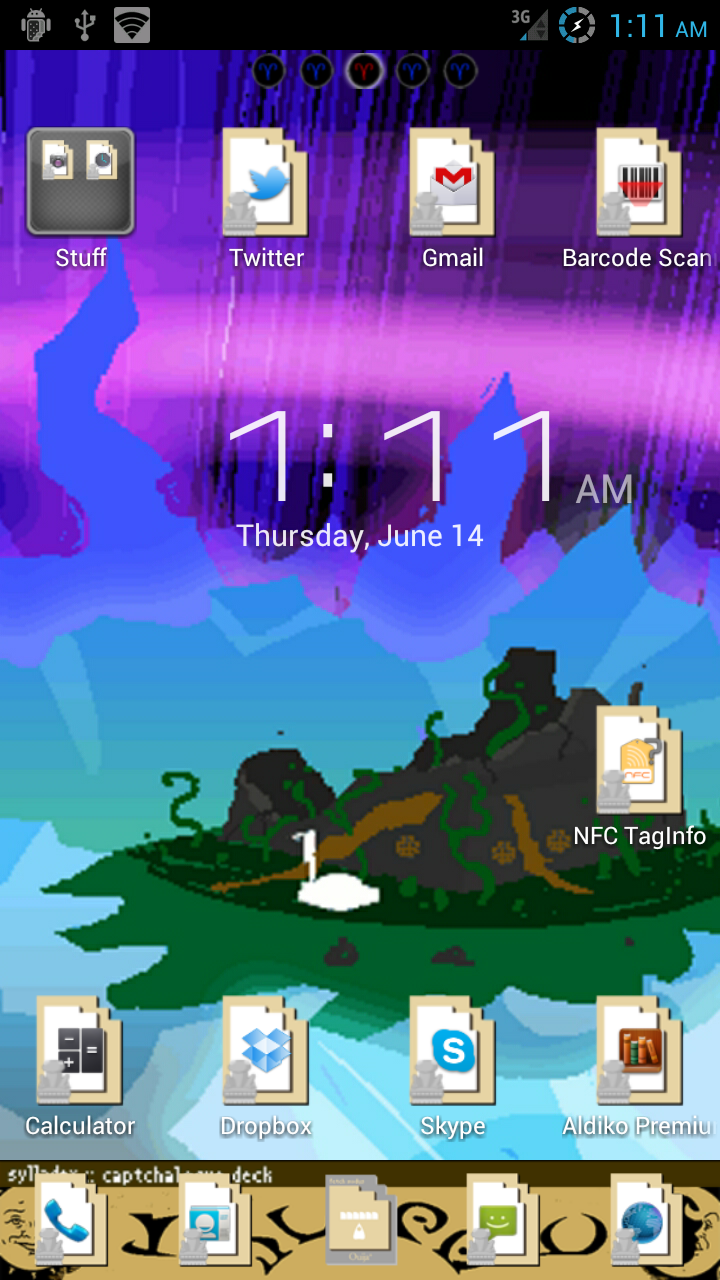 Creative Shenanigans Land of Quartz and Melody GO Launcher Ex Theme