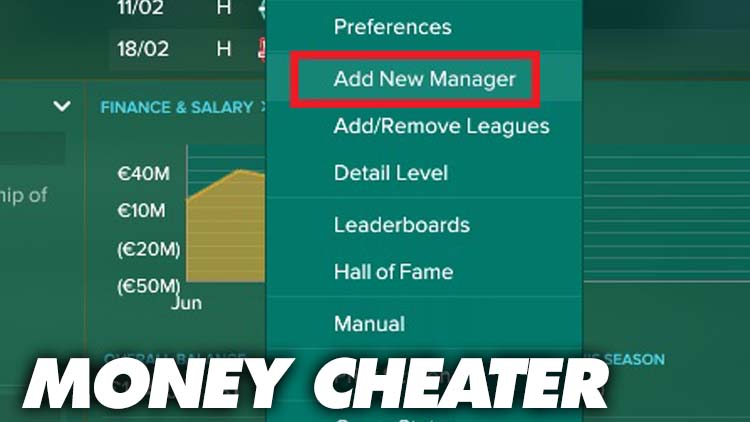 Money Cheat Football Manager