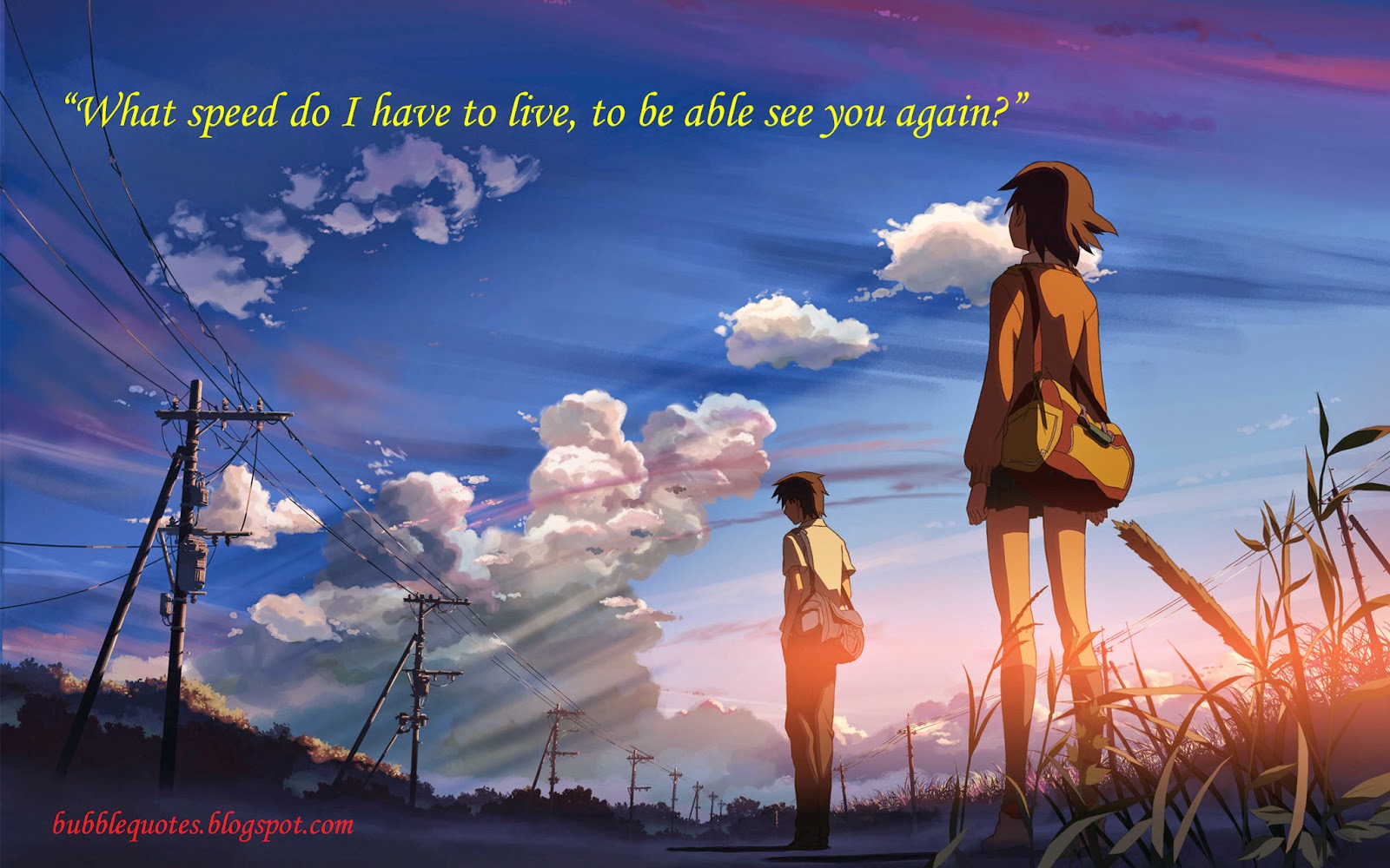 Bubbled Quotes 5 Centimetere Per Second Quotes Bubbled Quotes 5 Centimetere Per Second Quotes