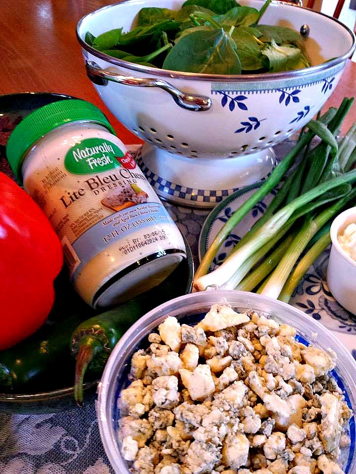 Quick and Easy Spinach Bleu Cheese Dip with No Mayo HinesSight Blog