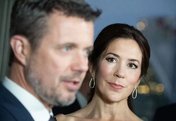 Crown Princess Mary wore a new polka dot dress by Black Halo. Crown Princess Mary wore LK Bennett pumps