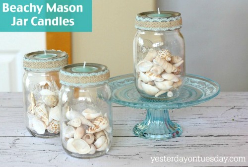 Mason Jar Candle Holders