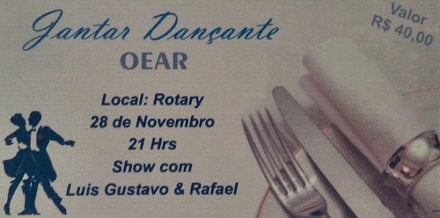 Roncador: Compartilhe e concorra a um convite para o Jantar Dançante da OEAR