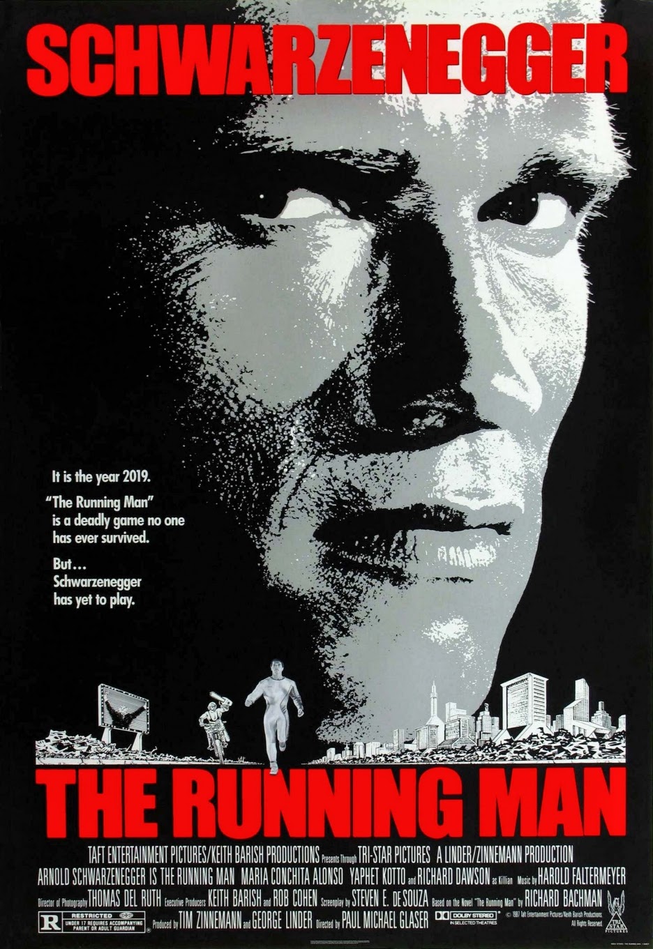 Film Thoughts: SCHWARZENEGGER SWEEPS: The Running Man (1987)