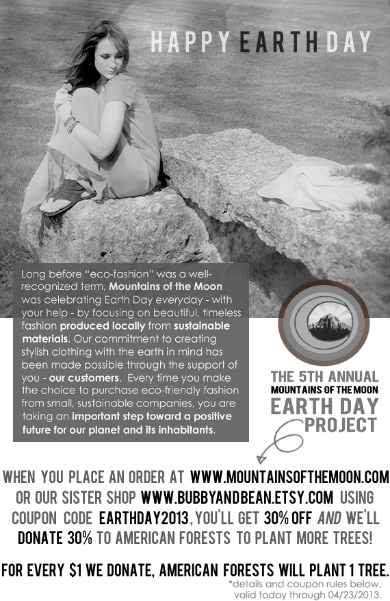 The 5th Annual Mountains of the Moon Earth Day Project