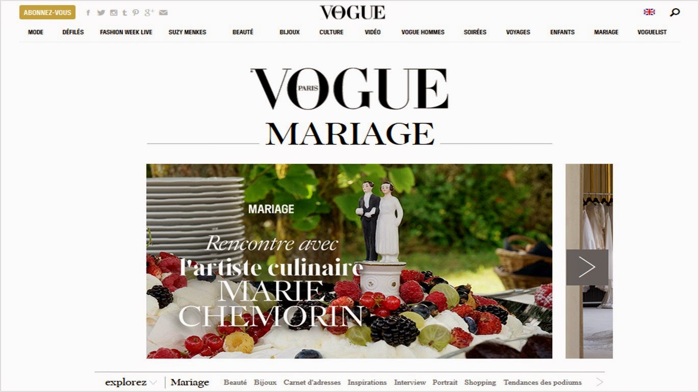 Vogue mode site blog mariage inspiration bonnes idées newsletter ThatsMee.fr 