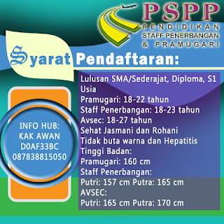 Syarat pendaftaran PSPP Penerbangan