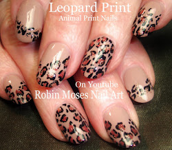 leopard nail nails animal easy fall designs diy gold tan zebra bling prints winter moses robin fun halloween painting tutorial